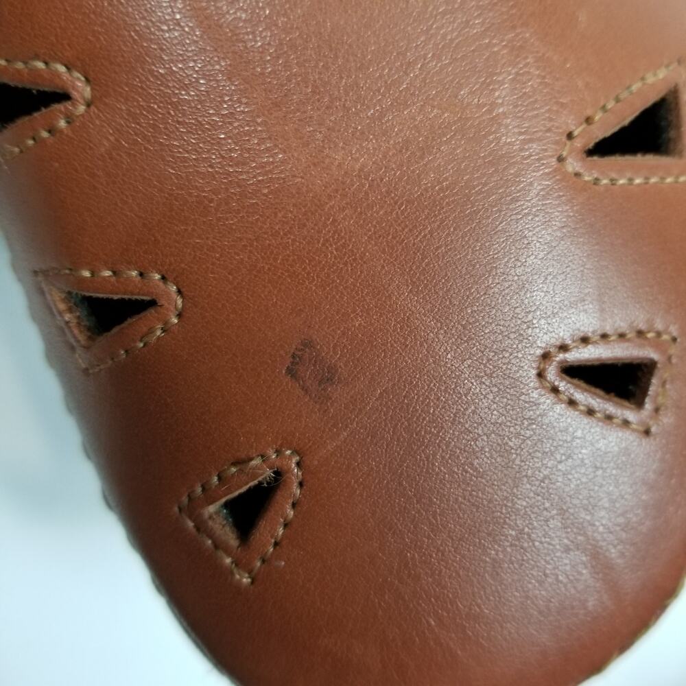 SAS Tan Leather Hook-and-Loop Mary Jane Flats - Picture 5 of 11